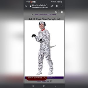 Adult Size Delightful Dalmatian Costume